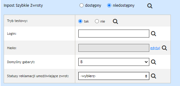 Konfiguracja integracji AtomStore z InPost Szybkie Zwroty